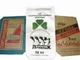 бумажных мешков различных видов с цветной печатью по дизайну заказчика - логотипы, описание товаров